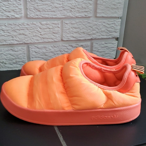 Adidas Unisex Puffylette Beam Orange Slip-On Outdoor Cabincore Shoes Sz 8 - Picture 7 of 16